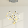 Modern Spiral LED Pendant Light – Chrome Finish