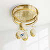 Gold Crystal Pendant Chandelier – Jewel Sphere Design