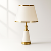 Elegant white and Gold Table Lamp