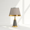 Elegant Grey and Gold Table Lamp