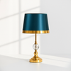 Luxury Gold Table Lamp with Teal Shade