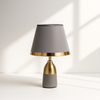 Modern Grey and Gold Table Lamp