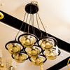 Amber Orb Modern Pendant Chandelier