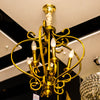 Elegant Gold Scroll Chandelier