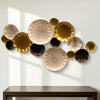 Luxe Radiance Metal Disc Wall Art – Gold, Bronze & Champagne Tones