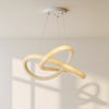 Infinity Loop LED Chandelier – Frosted White